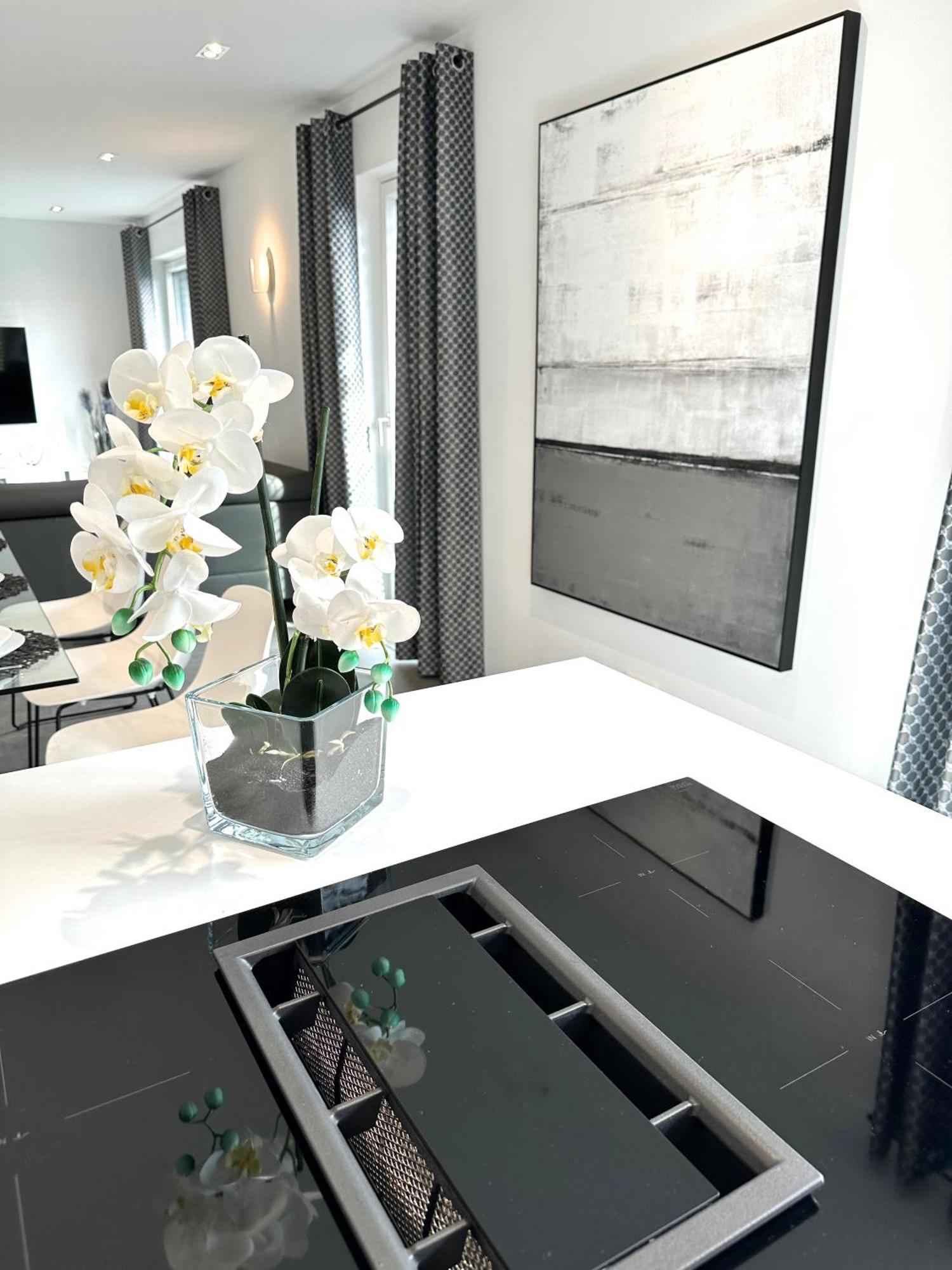 Ferienwohnung Black White ラウブリング エクステリア 写真