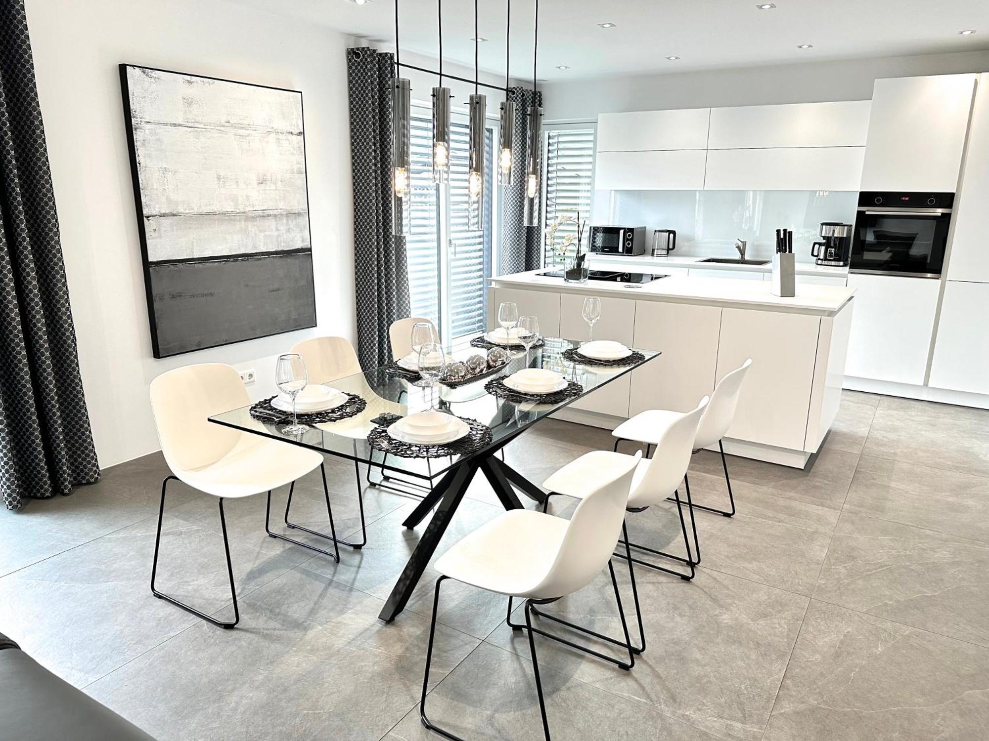 Ferienwohnung Black White ラウブリング エクステリア 写真